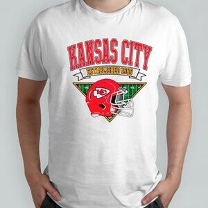 Kansas City Football 1960 Helmet Retro Sports Fan NFL Team Logo Graphic Shirt 90